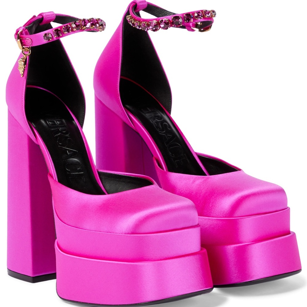 Versace Medusa Aevitas Platform Fuscia - Never Worn!!!